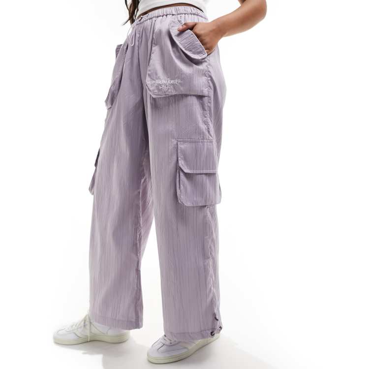 パンツ [EuroArchive] Purple Tweed Cargo Pants WOMENSCARGOPANT_WHTG240212_PUR