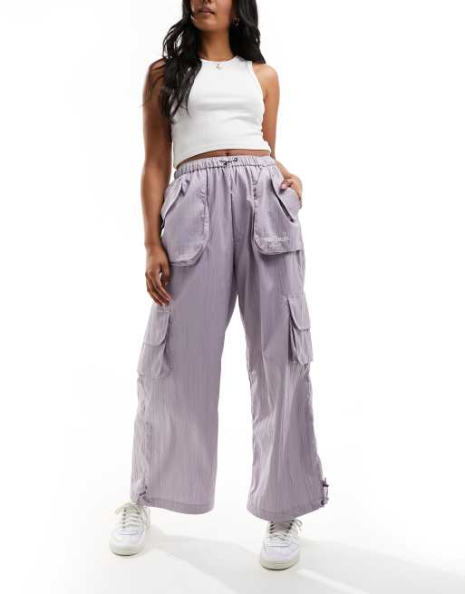 【DISCERNMENT】Chloe Padding Cargo Pants Garage The Chloe Nylon Parachute Pant in Blue | Lyst
