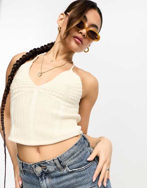 Roxy featuring Kelia Moniz oversized crop t-shirt in white