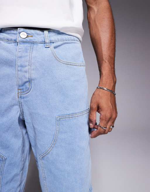 Sixth June - Tømrer-denimshorts i blå vask, 5 af 5