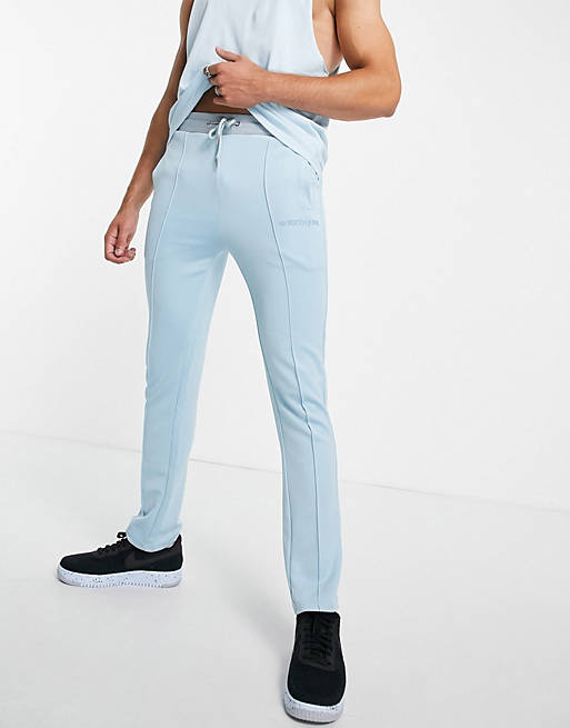 Sixth June track joggers co-ord in light blue