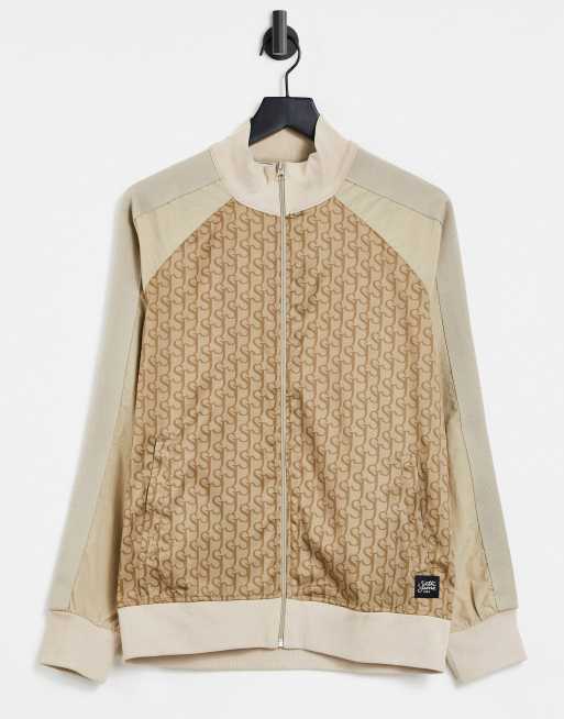 Sixth June – Trainingsanzug-Set in Beige mit Monogramm-Logoprint, 2 von 3