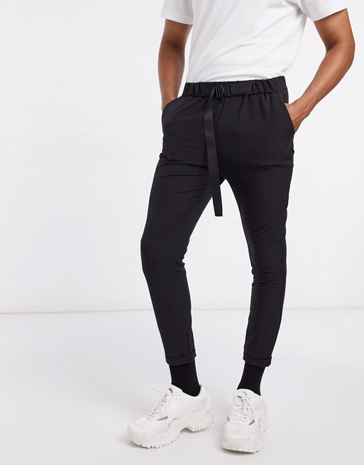 Sixth June trousers with buckle in black