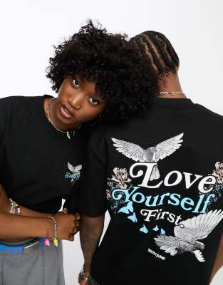 Sixth June 'Love Yourself' T-shirt in black