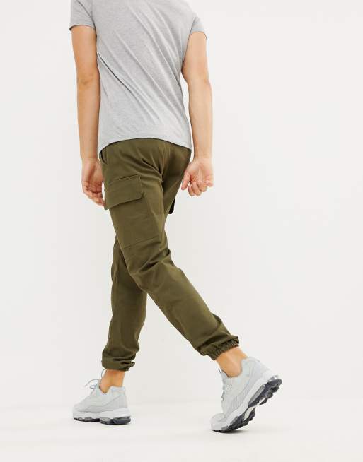 Sixth June utility cargo joggers in khaki