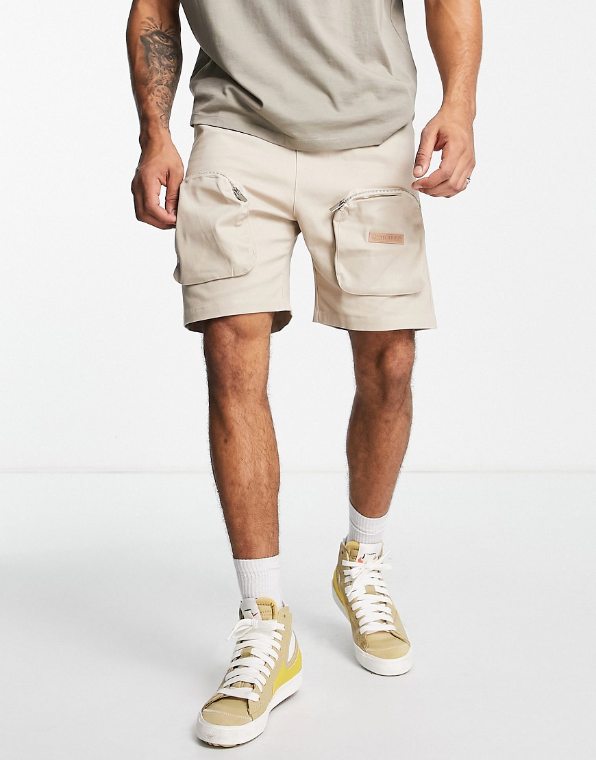 Sixth June utility cargo shorts in brown