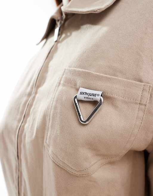Sixth June utility jacket in beige (part of a set) | ASOS