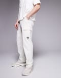 [Sixth June] Sixth June utlity cargo pants with hardware detail in cream-White W36 CREAM