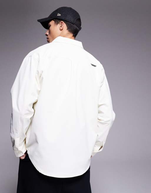 Sixth June utlity shirt with hardware detail in cream, 2 of 4