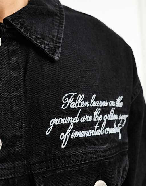 Sixth June Veste en jean Noir ASOS