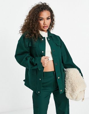 Sixth June workwear jacket in green - ASOS Price Checker