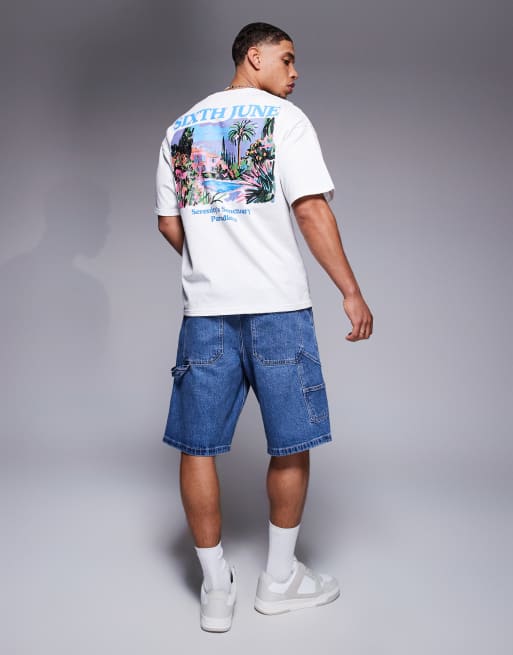 Sixth June – Vit t-shirt med Serenity-motiv tryck baktill, 4 av 4