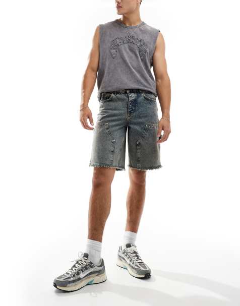 Sixth June – Worker-Jeans-Shorts in Mittelblau - view 1