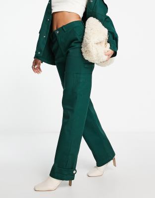 Sixth June workwear carpenter pants in green