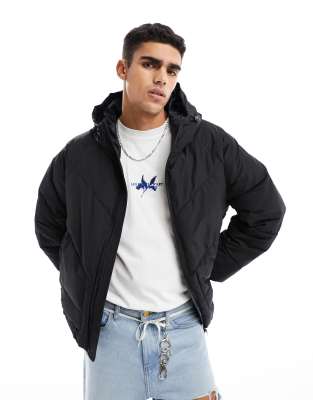 Sixth june puffer jacket cheap in black