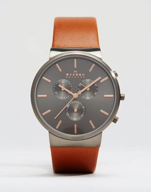 Ancher shop leather watch