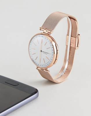 skagen hybrid rose gold