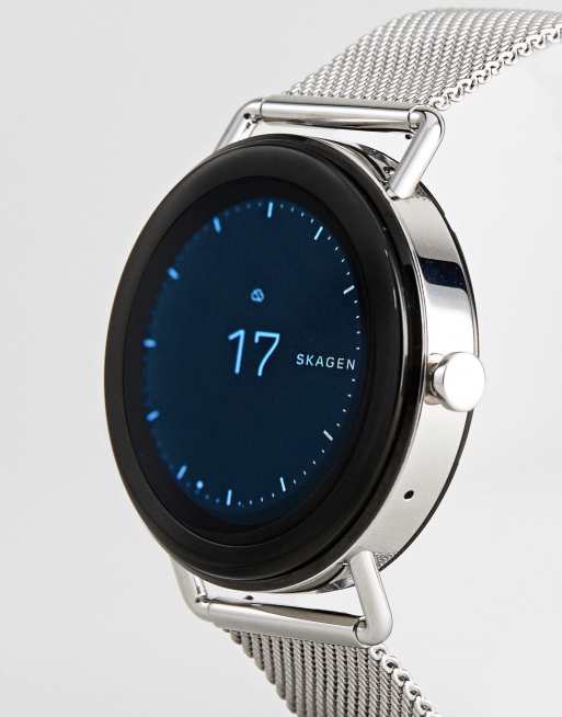 Skagen Connected SKT5000 Falster Mesh Display Smart Watch In Silver