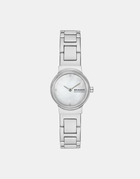 Skagen - Freja Lille - Montre pour femme en acier inoxydable, 2 aiguilles - Argenté - view 1