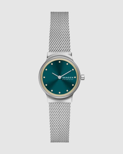 Skagen Freja lille two-hand stainless steel watch in silver - view 1