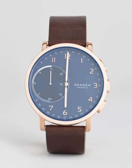 Hagen connected 2025 leather hybrid smartwatch