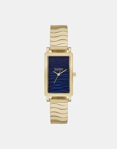 Skagen – Hagen Lille – Damen-Uhr aus goldfarbenem Edelstahl mit 3 Zeigern - view 1
