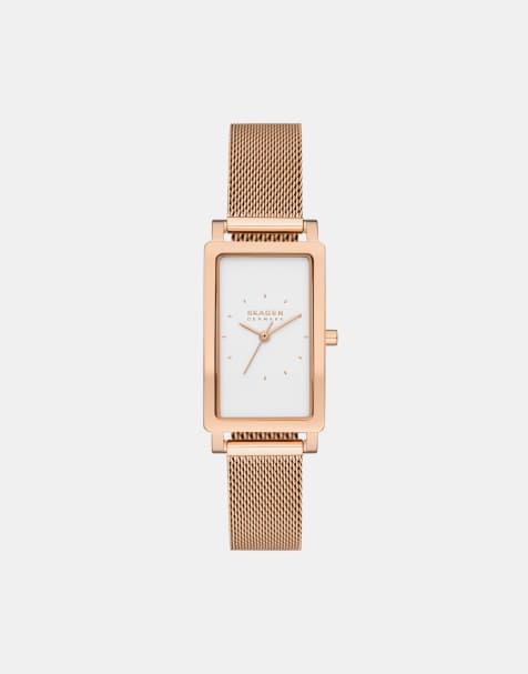 Skagen – Hagen Lille – Damenarmbanduhr aus Edelstahl in Roségold mit drei Zeigern - view 1