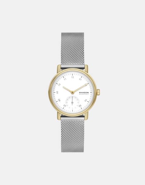 Skagen - Kuppel Lille - Montre en acier inoxydable avec mouvement à 2 aiguilles et cadran secondes - Argenté/doré - view 1