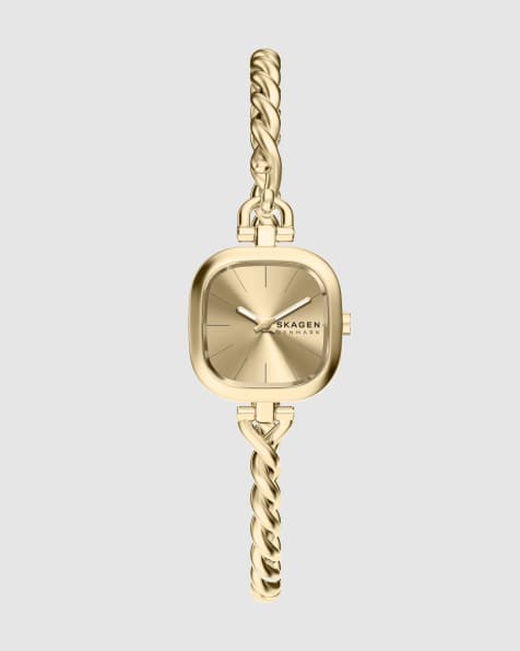Skagen Mellem micro two-hand gold-tone stainless steel watch in gold - view 1