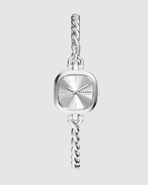 Skagen Mellem micro two-hand stainless steel watch in silver - view 1
