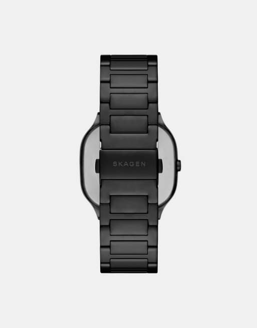 Skagen - Mellem - Montre en acier inoxydable à 3 aiguilles - Noir, 2 de 3