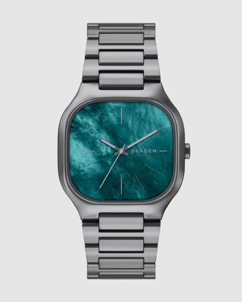 Skagen Mellem three-hand gunmetal stainless steel watch in gunmetal - view 1