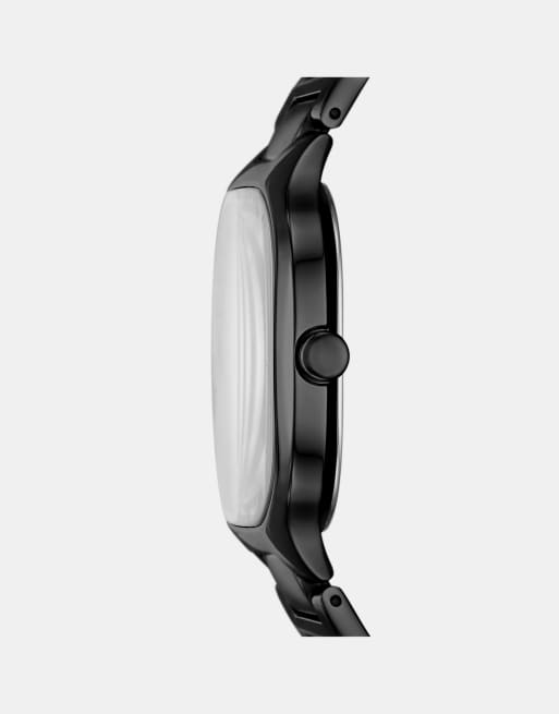 Skagen Men's mellem three-hand, black stainless steel watch in black, 3 of 3
