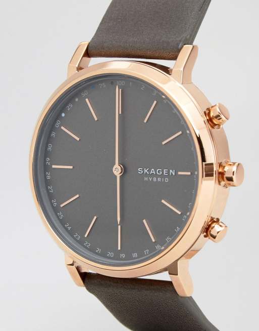 Skagen Rose Gold Hald Smart Watch ASOS