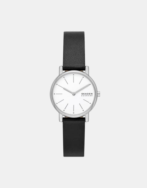 Skagen - Signatur Lille - Montre en acier inoxydable avec mouvement à 2 aiguilles - Noir/argenté - view 1