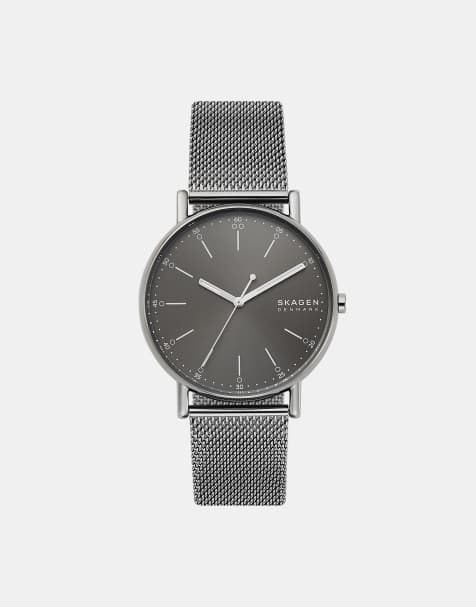 Skagen - Signatur - Montre en acier inoxydable avec mouvement à 3 aiguilles - Gris - view 1