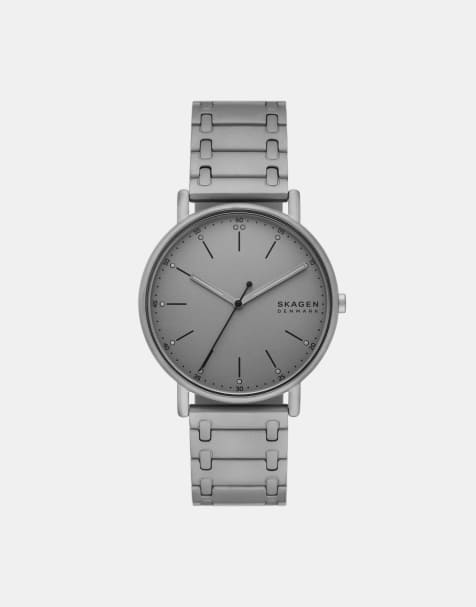 Skagen - Signatur - Montre en acier inoxydable avec mouvement à 3 aiguilles - Gris - view 1