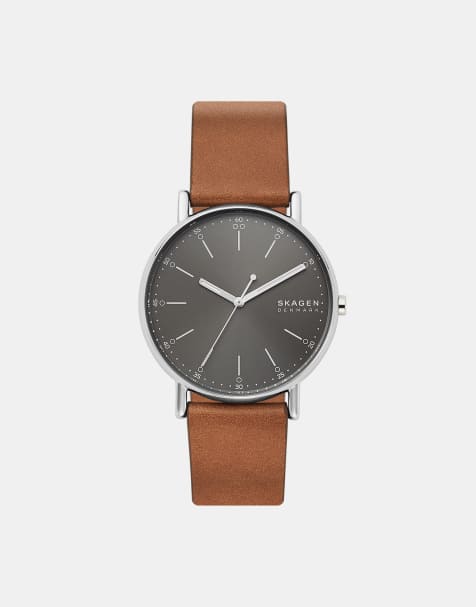 Skagen - Signatur - Montre en acier inoxydable avec mouvement à 3 aiguilles - Marron - view 1