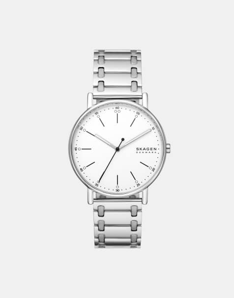 Skagen - Signature - Montre en acier inoxydable avec mouvement à 3 aiguilles - Argenté - view 1