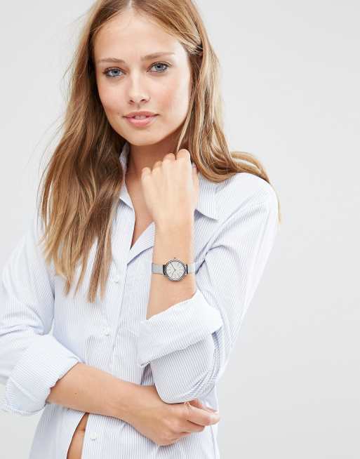 Skagen Silver Ancher Mesh Watch SKW2478
