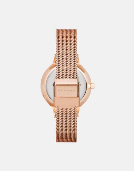 Skagen SKW2151 Anita Mesh Watch in Rose Gold, 3 of 3