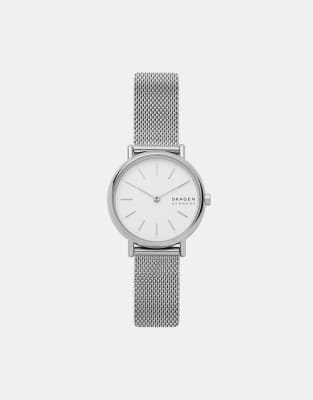 Skagen - SKW2692 - Signature-Uhr mit schmalem Netzarmband in Silber