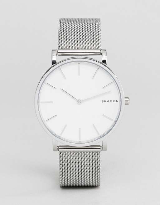 Skagen SKW6442 Hagen Slim Mesh Watch In Silver 38mm ASOS