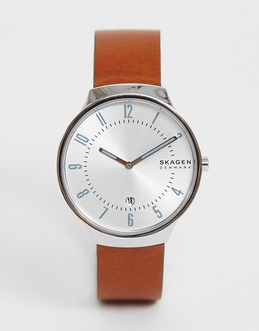 Skagen SKW6522 Grenen Slim leather watch
