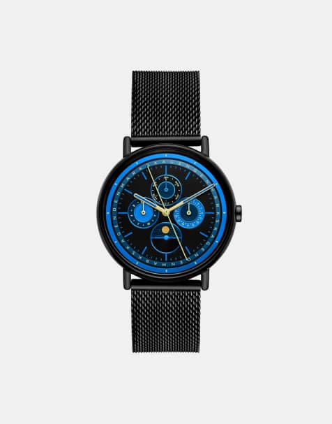 Skagen - Sun/Moon Signatur - Montre multifonction pour homme en acier inoxydable - Noir - view 1