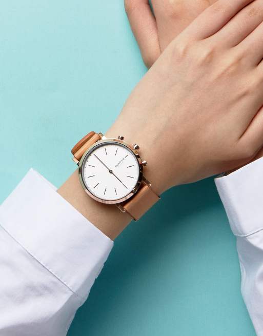 Skagen Tan Hald Smart Watch