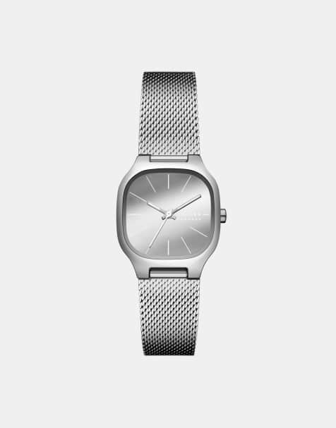 Skagen Women 3 hand mellem lille, silver stainless steel in silver - view 1
