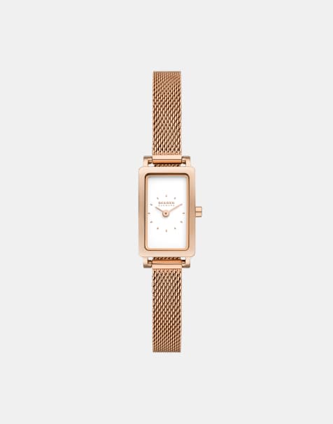 Skagen Women's hagen micro two-hand, rose gold stainless steel watch- ROSEGOLD - view 1