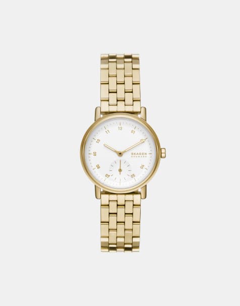Skagen Women's kuppel lille two-hand sub-second, gold stainless steel watch- GOLD - view 1