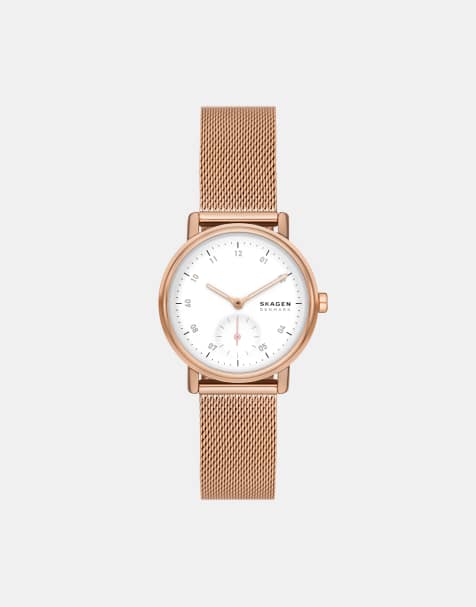 Skagen Women's kuppel lille two-hand sub-second, rose gold stainless steel watch- ROSEGOLD - view 1